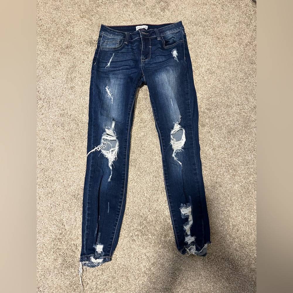 Ootdfash ripped jeans